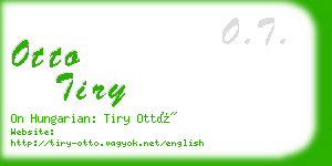 otto tiry business card